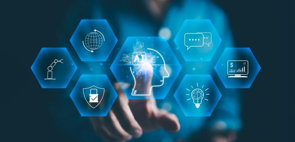 AI, Artificial Intelligence Concept. Stock Photos