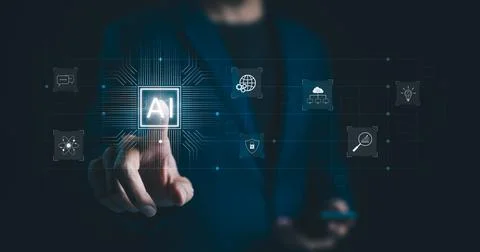 AI, Artificial Intelligence Concept. Stock Photos