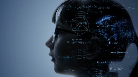 AI (Artificial Intelligence) concept. Science technology. Stock Footage 121305567