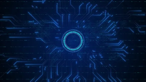 AI artificial intelligence data mining circuit board electronic deep learning Stockbeeldmateriaal 277712236