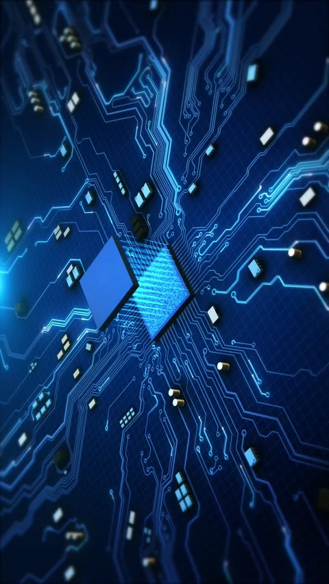 AI artificial intelligence data mining circuit board electronic deep learning Co Stock Footage 341894734