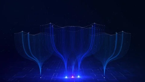 Ai artificial intelligence deep machine learning neural networks. Big data Stock Footage 313731746