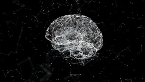 AI Artificial intelligence digital brain bid data deep learning computer machine Stock Footage 123225544
