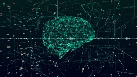 AI Artificial intelligence digital brain bid data deep learning computer machine Stock Footage 149393276