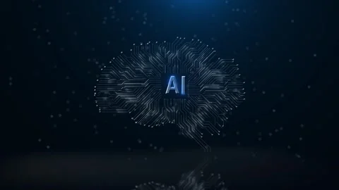 AI Artificial intelligence digital brain, big data deep learning computer Stock Footage 259285405