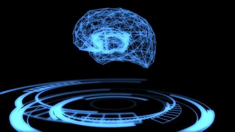 AI, artificial intelligence, digital brain in deep data learning Stock Illustration