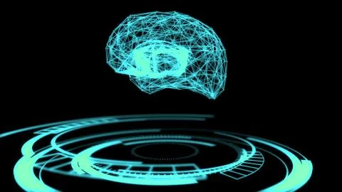 AI, artificial intelligence, digital brain in deep data learning Stock Illustration