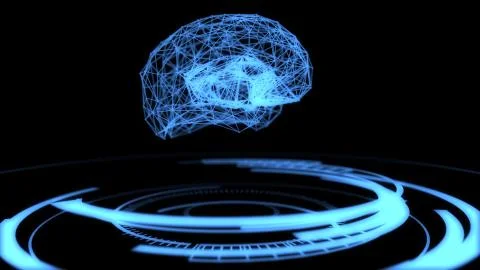 AI, artificial intelligence, digital brain in deep data learning Stock Illustration