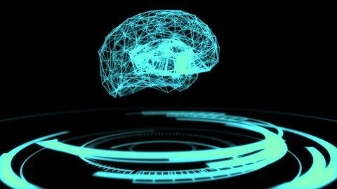 AI, artificial intelligence, digital brain in deep data learning Stock Illustration