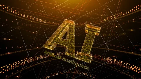 AI artificial intelligence digital network technologies 19 1 Logo 2 N1 red 스톡 동영상 115883427