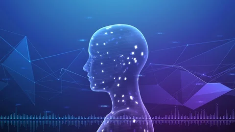 AI artificial intelligence digital network technologies 19 3 Mix 7 blue 2 4k Stock Footage 121068902
