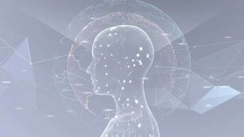 AI artificial intelligence digital network technologies 19 3 Mix 7 gray 3 4k Stock Footage 121069774