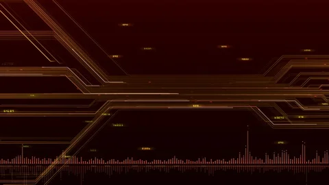 AI artificial intelligence digital network technologies 19 4 BG 7 red 1 Stock Footage 121738325