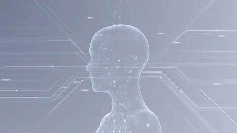 AI artificial intelligence digital network technologies 19 4 Human 7 gray 2 스톡 동영상 121745976