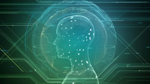 AI artificial intelligence digital network technologies 19 4 Human 7 green 3 스톡 동영상 121748813