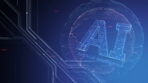AI artificial intelligence digital network technologies 19 4 Logo 7 gray 3 Vidéo 121755223