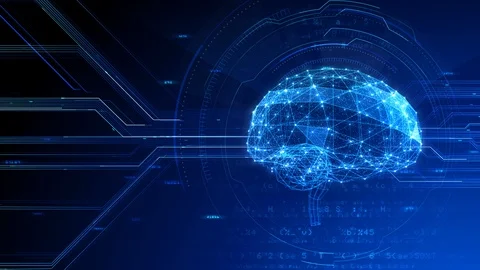 AI artificial intelligence digital network technologies 19 4 Mix 7 blue 1 Stock Footage 121757699