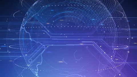 AI artificial intelligence digital network technologies 19 4 BG 7 blue 3 Stock Footage 121762250