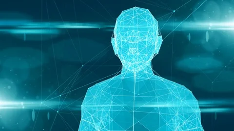 AI Artificial intelligence digital robotic brain deep learning computer machine Stock Footage 81157169