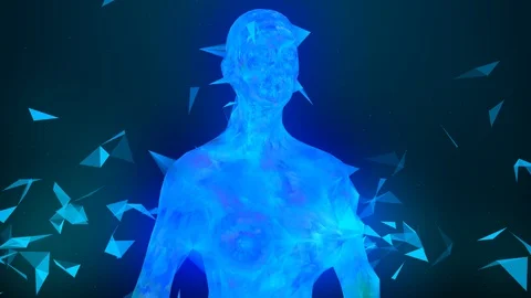 AI Artificial intelligence digital robotic brain deep learning computer machine Stock Footage 91755918