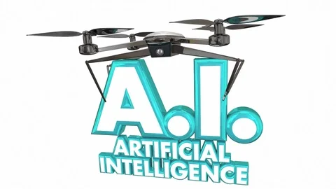AI Artificial Intelligence Drone Machine Learning Sentient 3d Animation Stock Footage 80533639