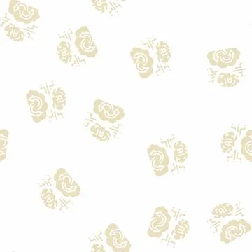 Ai artificial intelligence finance technology glyph seamless pattern Stock Illustration