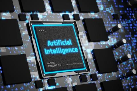 AI. Artificial intelligence generates content. Chatbot of artificial 스톡 일러스트