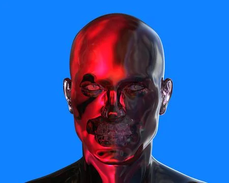 AI Artificial Intelligence Good vs Evil Stock Illustration