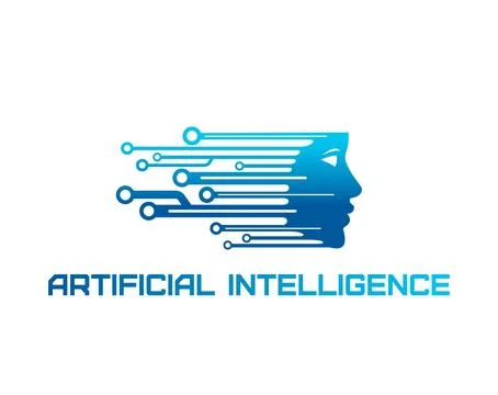 AI artificial intelligence icon, data technology Stock Illustration