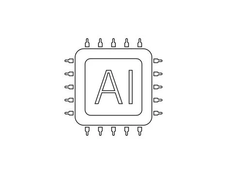 Ai, artificial intelligence icon. Vector illustration. Stock Illustration