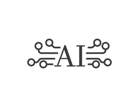 Ai, artificial intelligence icon. Vector illustration. 스톡 일러스트