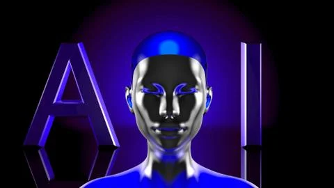AI Artificial Intelligence Stock Illustration