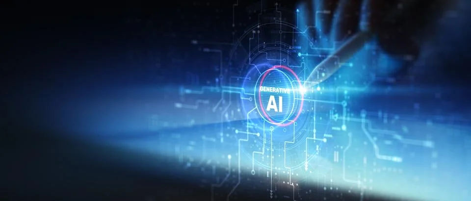 AI artificial intelligence integration system for business automation and dig Stock-Fotos