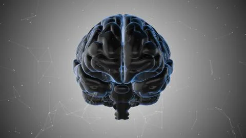 AI artificial intelligence IOT robotic brain deep learning computer Stock Illustration