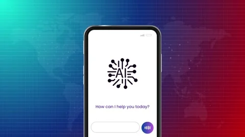AI artificial intelligence large language model chat virtual assistant Stock Footage 309144805
