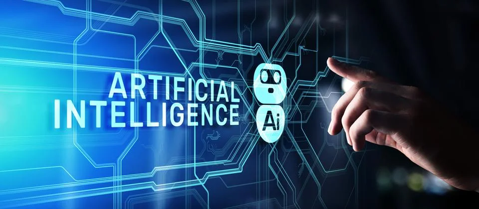 AI artificial intelligence Machine Deep learning Robotisation and automation Foto stock