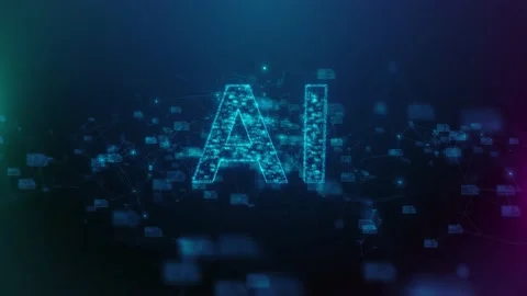 AI Artificial intelligence machine learning big data neural network Stock Footage 236885282