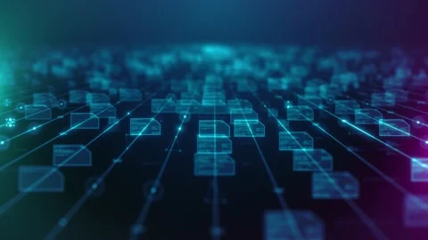 AI Artificial intelligence machine learning big data neural network Stock Footage 236885363