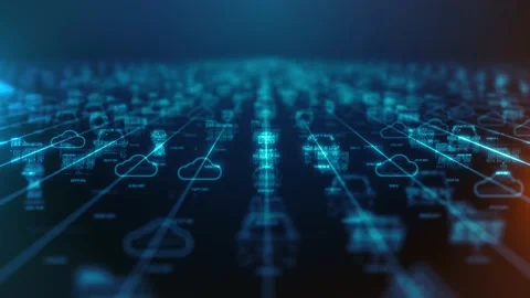 AI Artificial intelligence machine learning big data neural network Stock Footage 236885403