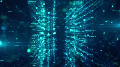 AI Artificial intelligence machine learning big data neural network Video stock 317808484