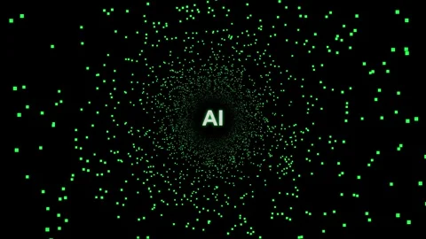 AI Artificial Intelligence Matrix Data Tunnel Motion Background Stock-Footage 331547268