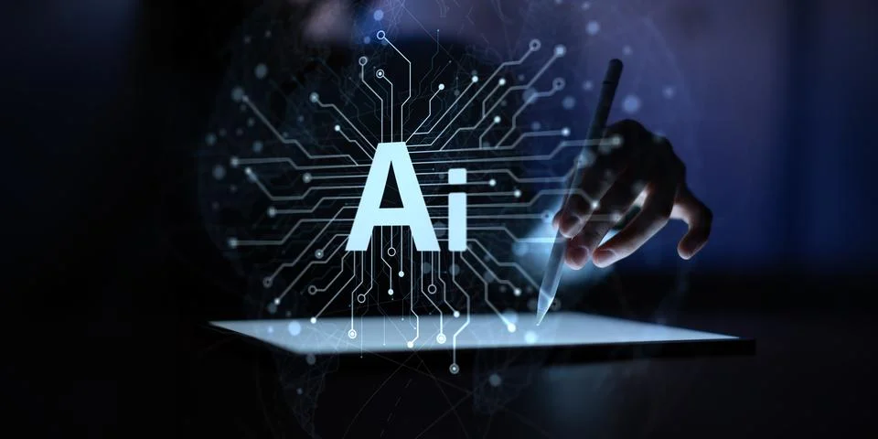 AI Artificial Intelligence Platform for Business Automation and Digital Int.. 写真素材