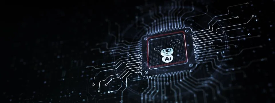 AI Artificial Intelligence Platform for Business Automation and Conversatio.. Stock Photos