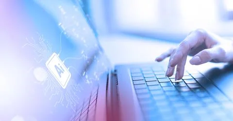 AI Artificial Intelligence Platform for Business Automation and Data Proces.. Fotos de archivo