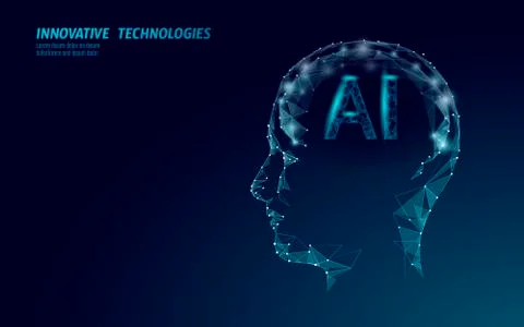 AI artificial intelligence robot support 3D. Virtual assistant voice recognition イラスト素材