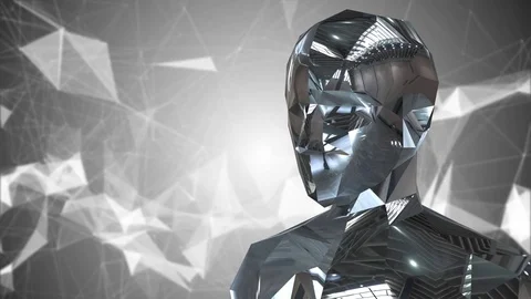 AI Artificial intelligence simulation of human intelligence by machines Stock Footage 85332980