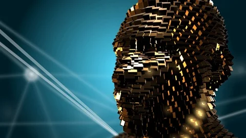 AI Artificial intelligence simulation of human intelligence by machines Stock Footage 87437270
