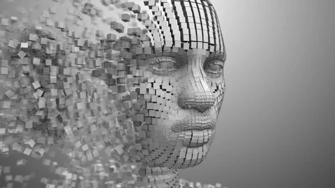 AI Artificial intelligence simulation of human intelligence by machines Stock Footage 87850521