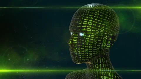 AI Artificial intelligence simulation of human intelligence by machines Stockillustratie