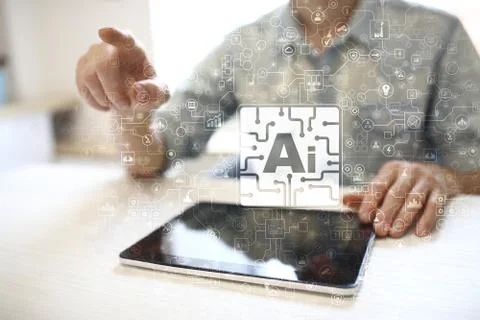 AI - Artificial intelligence, Smart technology and innovation in industry Фото